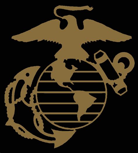 The Us Marine Service Emblem With An Eagle And Globe On It S Back Side