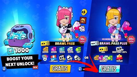 Como Conseguir El Brawl Pass Plus Gratis Youtube