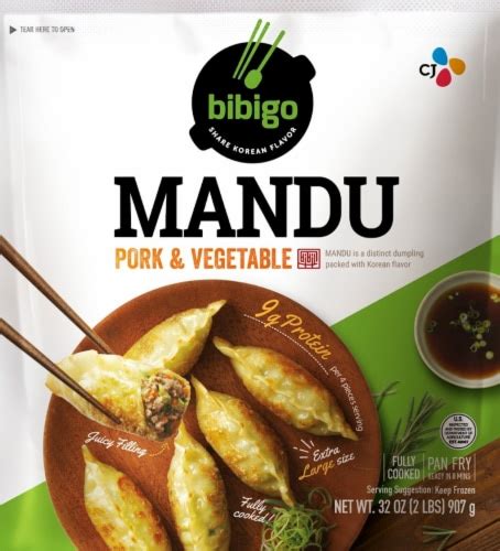 CJ Bibigo Mandu Pork Vegetable Dumplings 32 Oz Kroger