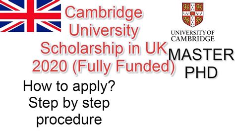 Cambridge University Scholarship In Uk Fully Funded Master And Phd