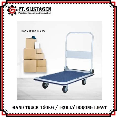 Hand Truck 150KG Troli Angkut Trolley Dorong Barang Besi Lipat 150