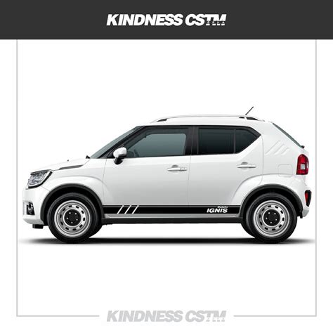 Jual Sticker Side Striping Decal Suzuki Ignis Striping Samping