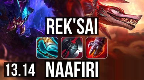 REK SAI Vs NAAFIRI JNG 500 Games 11 4 14 Dominating EUW Master