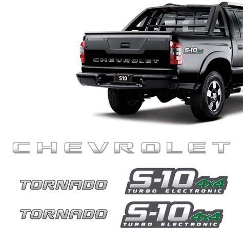 Adesivos S10 Tornado Preta 2010 4x4 Turbo Faixa Chevrolet Sportinox