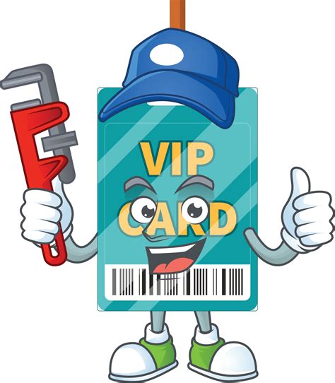 Cartoon Character Of Vip Pass Card 21604783 Vector Art At Vecteezy