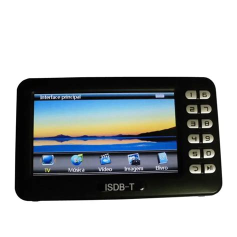 Digital ISDB T Mini Handheld TV Receiver With 4 3 Inch LCD Screen ISDB