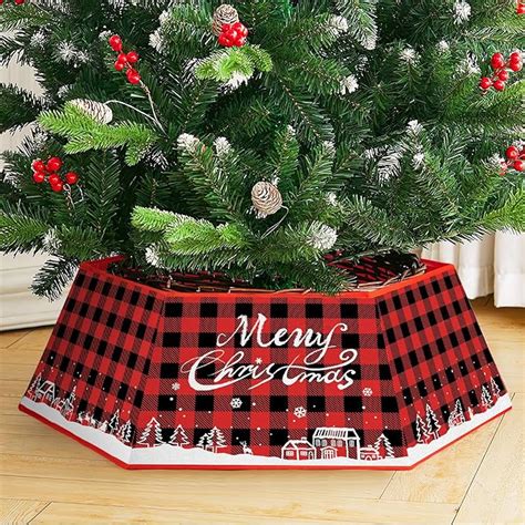 Amazon Christmas Tree Collar Buffalo Plaid Christmas Tree Base