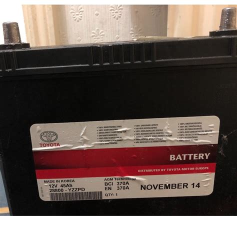 Toyota Prius Auxiliary Battery