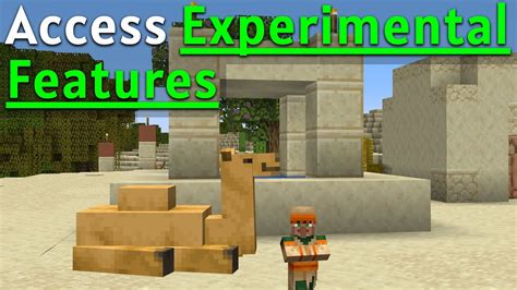 How To Access Experimental Features In Minecraft Java Edition Youtube