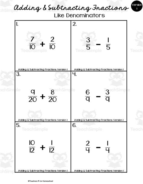 Adding And Subtracting Proper And Improper Fractions With Unlike