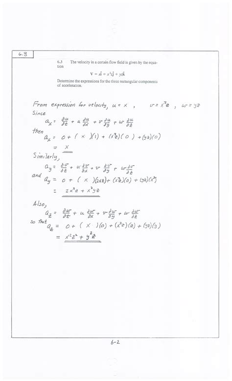 SOLUTION Solution Manual Ch06 Fundamentals Of Fluid Mechanics 6th