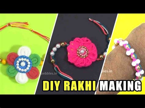 DIY Easy Rakhi making Ideas | How to make Rakhi at home | Rakhi ...