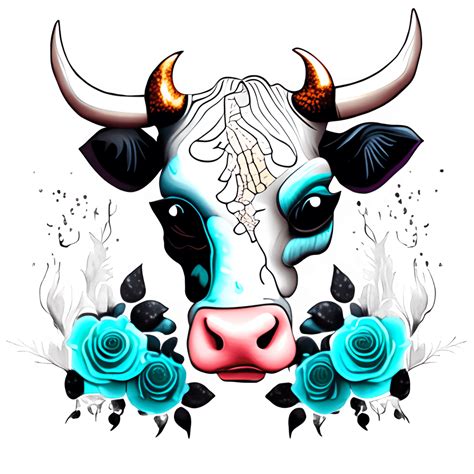 Angry Gothic Cow · Creative Fabrica