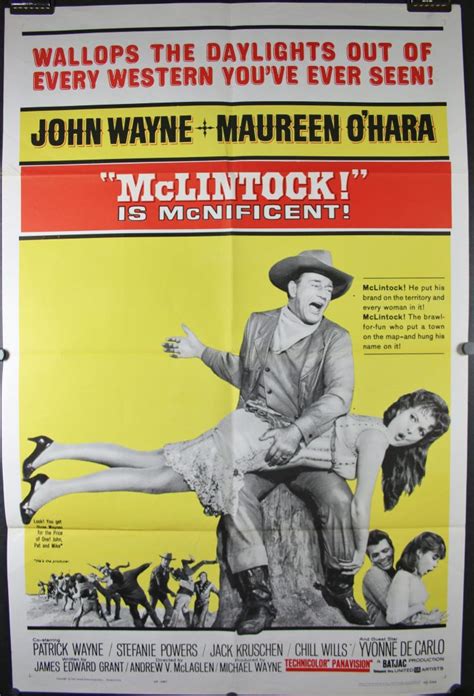 McLINTOCK, Original John Wayne Western Vintage Movie Poster - Original ...