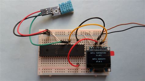 Pic Mcu With Ssd Oled And Dht Sensor Mikroc Projects