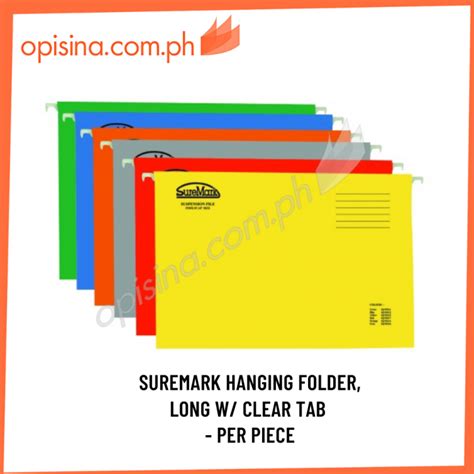 Suremark Hanging File Folders Long Size Includes 1 5 Cut Clear Tab