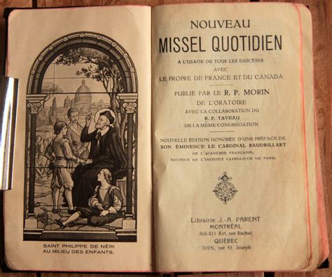 Noveau Missel Quotien A L Ude Tous Les Dioceses Avec Le Propre De