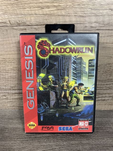 Shadowrun Sega Genesis 1994 Box Game Cartridge Only No Manual Or