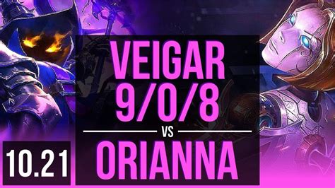 VEIGAR Vs ORIANNA MID 9 0 8 Rank 6 Veigar Legendary 600 Games