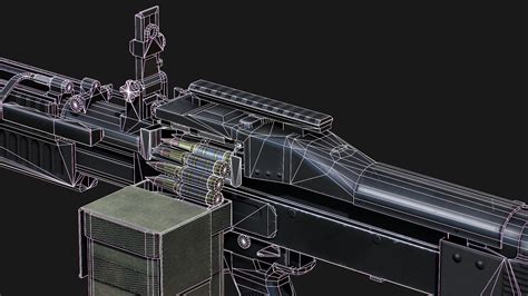 3D M60E4 Machine Gun - LowPoly Mobile Ready Model - TurboSquid 2067891