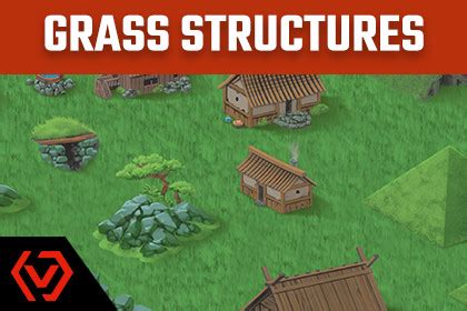 Environment Pack Grassland Structures Game Content Shopper Unity