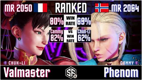 Sf Valmaster Chun Li Vs Phenom Cammy In Street Fighter Youtube