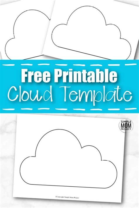 Free printable cloud template – Artofit