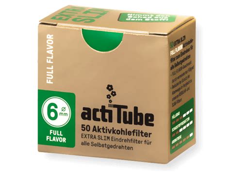 Acti Tube Aktivkohlefilter Mm Extra Slim Full Flavor Er Pack