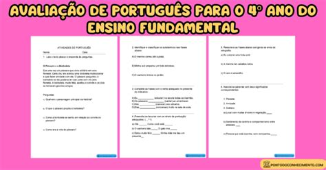 Atividades De M Ltipla Escolha De Portugu S Para O Bimestre Do