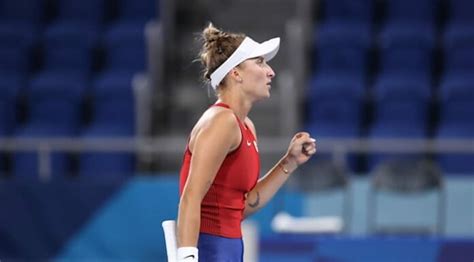 Tokyo Olympics 2020: Marketa Vondrousova blasts past Elina Svitolina to ...