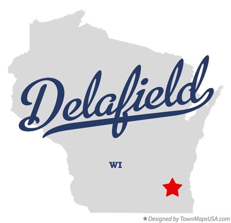 Map of Delafield, WI, Wisconsin