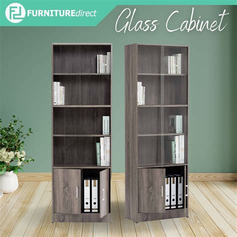 Furniture Mart Eco Filling Cabinet With Glass Cabinet Book Shelf Rak