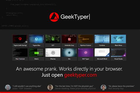 comment devenir  hacker voici la solution avec geektyper
