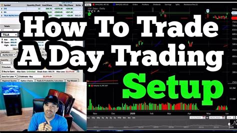 How To Trade A Day Trading Setup Youtube