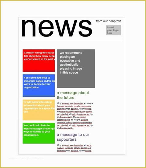 Free News Bulletin Templates Of Newsletter Template 43 Template Lab | Heritagechristiancollege