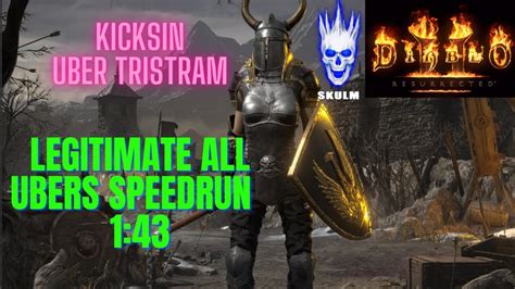 D2R All Ubers Speedrun 1 43 Assassin INSANE SPEED Uber Tristram