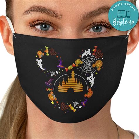 Cute Disney Halloween Washable Face Mask | Bobotemp