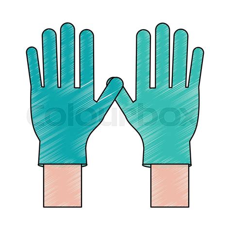 Medical Latex Gloves Stock Vector Colourbox