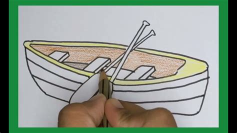 Easy Drawing Canoe How To Draw A Canoe Kalakrit Art Studio By