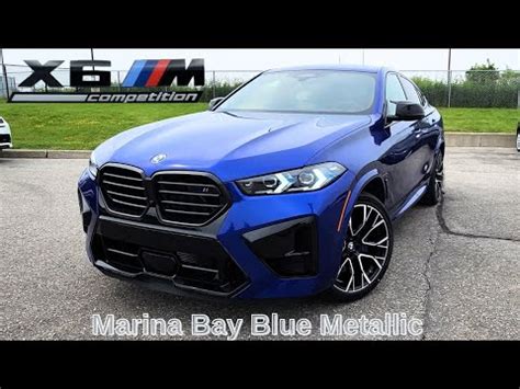 NEW ARRIVAL 2024 BMW X6M Competition Marina Bay Blue Metallic On