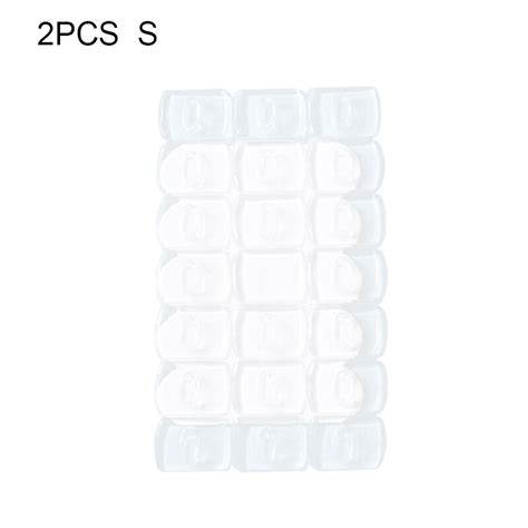 2 Stuks Muur Transparante Verwijderbare Haak Sterk Grandado
