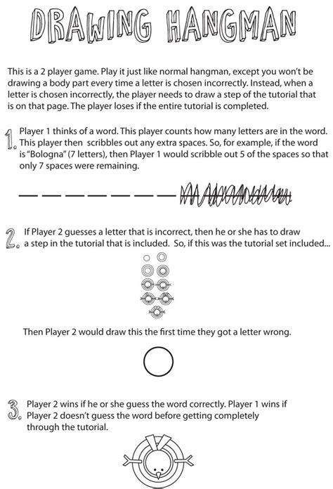 Rules for Hangman Word Game | 101 Activity