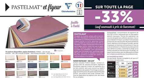 Promo Papier Pastelmat 360 G M2 chez Le Géant des Beaux Arts