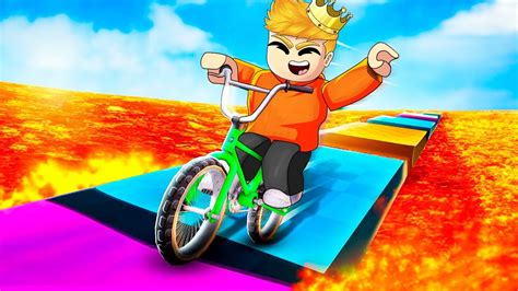 Obby En Bicicleta Momentos Divertidos Roblox Youtube