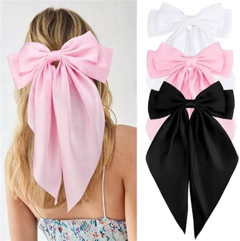 Amazon Whavel Pcs Pink Hair Bows For Women Pink Bows Ribbon