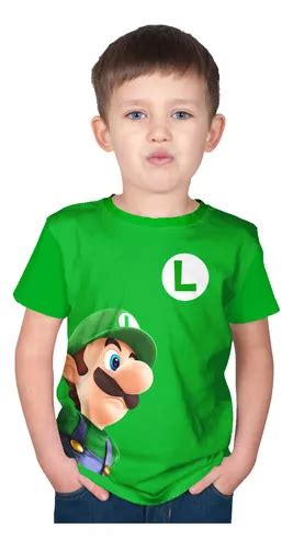 Playera Para Ni Os Luigi Bros Mario Bros Premium Mercadolibre