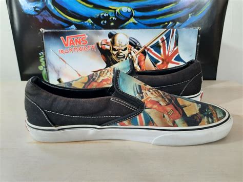 Vans Classic Slip On X Iron Maiden The Trooper Ship Gem