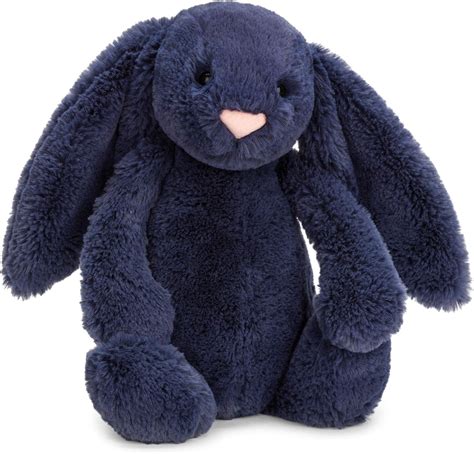 Jellycat Bas3nb Rabbit Plush Navy Blue Uk Toys And Games