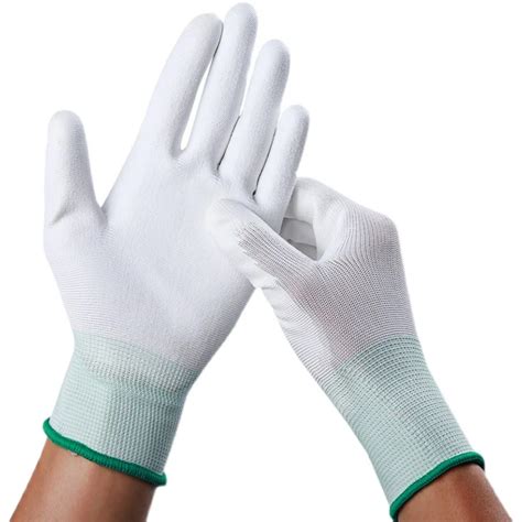 Q5m Antistatic Pu Palm Coating Glove Work Hand Protection Esd Glove Esd