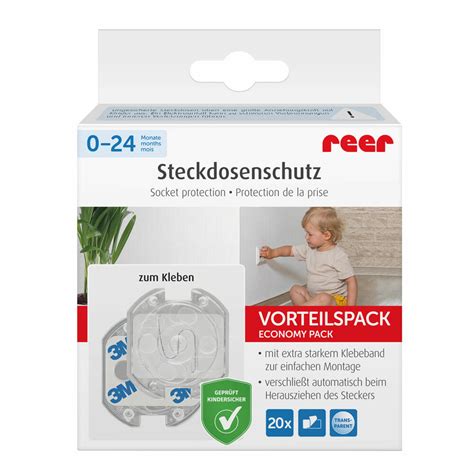 Reer Steckdosenschutz Er Set Steckdosen Schutz Kindersicherung